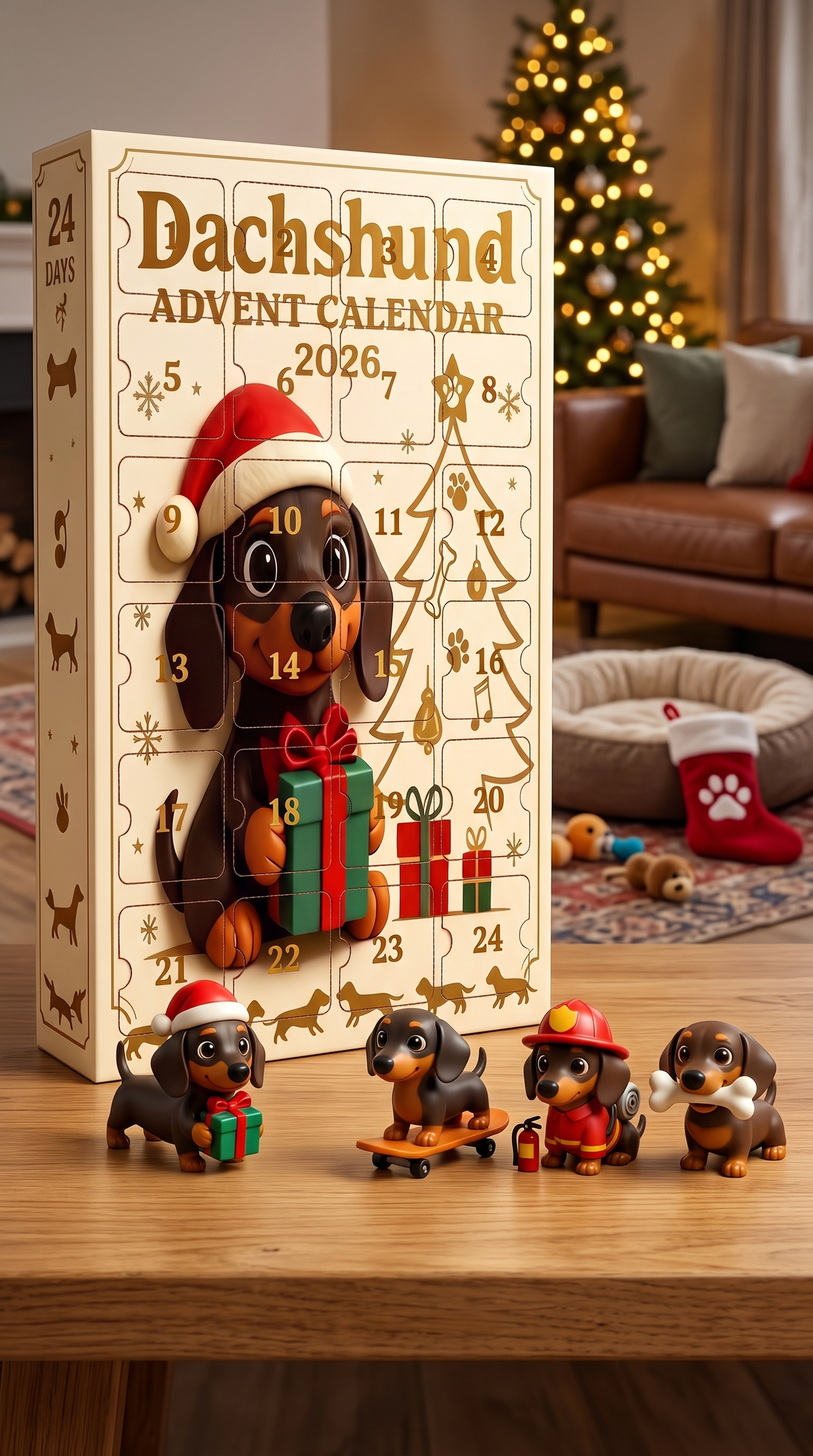 Joxiedoy Dachshund Advent Calendar artwork